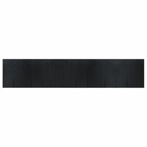 vidaXL négyszögletű fekete bambusz szőnyeg 100 x 500 cm kép