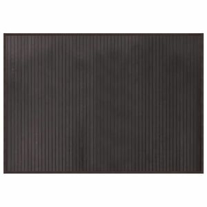 vidaXL négyszögletű sötétbarna bambusz szőnyeg 70 x 100 cm kép