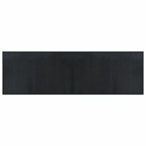 vidaXL négyszögletű fekete bambusz szőnyeg 60 x 200 cm kép