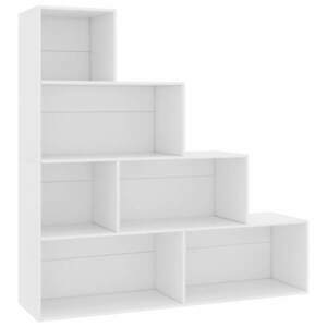 vidaXL fehér szerelt fa könyvszekrény/térelválasztó 155 x 24 x 160 cm kép