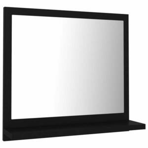 vidaXL fekete szerelt fa fürdőszobai tükör 40 x 10, 5 x 37 cm kép