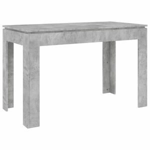 vidaXL betonszürke szerelt fa étkezőasztal 120 x 60 x 76 cm kép