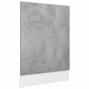 vidaXL betonszürke forgácslap mosogatógép-panel 45 x 3 x 67 cm kép