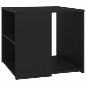 vidaXL fekete szerelt fa kisasztal 50 x 50 x 45 cm kép