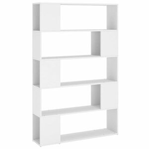 vidaXL fehér szerelt fa térelválasztó könyvszekrény 100 x 24 x 155 cm kép