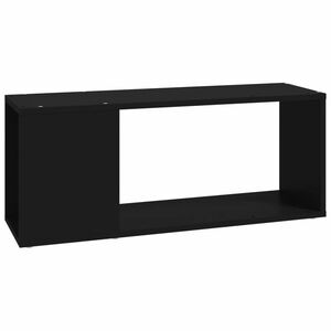 vidaXL fekete szerelt fa TV-szekrény 80 x 24 x 32 cm kép