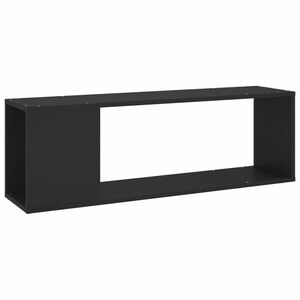 vidaXL fekete szerelt fa TV-szekrény 100 x 24 x 32 cm kép
