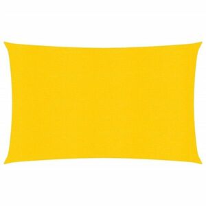 vidaXL sárga négyszögletű HDPE napvitorla 160 g/m² 4x6 m kép