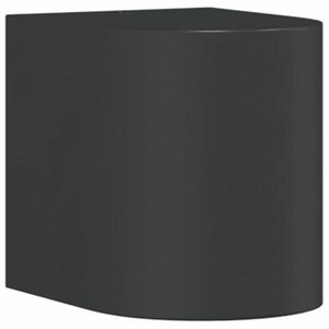 vidaXL fekete öntött alumínium kültéri falilámpa kép