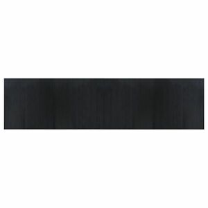 vidaXL négyszögletű fekete bambusz szőnyeg 100 x 400 cm kép