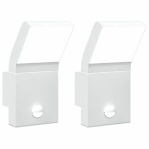 vidaXL fehér öntött alumínium kültéri érzékelős LED-es falilámpa kép