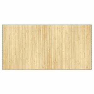 vidaXL négyszögletű világos természetes bambusz szőnyeg 100 x 200 cm kép