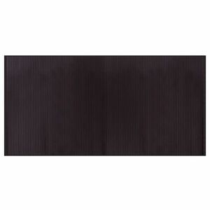 vidaXL négyszögletű sötétbarna bambusz szőnyeg 100 x 200 cm kép