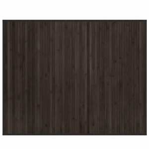 vidaXL négyszögletű sötétbarna bambusz szőnyeg 80 x 100 cm kép