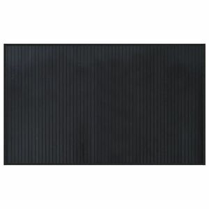 vidaXL négyszögletű fekete bambusz szőnyeg 60 x 100 cm kép