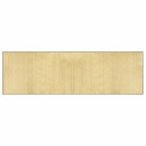 vidaXL négyszögletű világos természetes bambusz szőnyeg 60 x 200 cm kép
