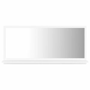 vidaXL fehér szerelt fa fürdőszobai tükör 80 x 10, 5 x 37 cm kép