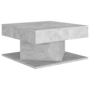 vidaXL betonszürke szerelt fa dohányzóasztal 57 x 57 x 30 cm kép