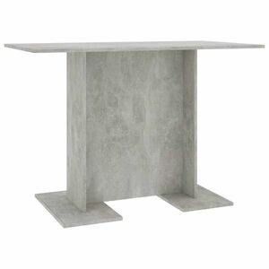 vidaXL betonszürke szerelt fa étkezőasztal 110 x 60 x 75 cm kép