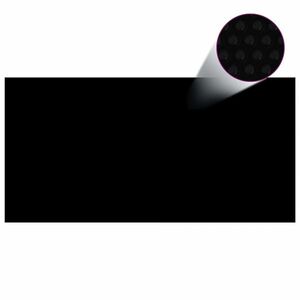 vidaXL fekete polietilén medence takaró 549 x 274 cm kép