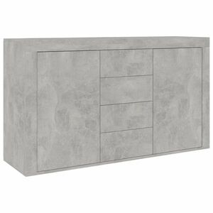 vidaXL betonszürke szerelt fa tálalószekrény 120 x 36 x 69 cm kép