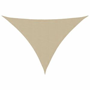 vidaXL bézs háromszög alakú oxford-szövet napvitorla 3 x 3 x 4, 24 m kép