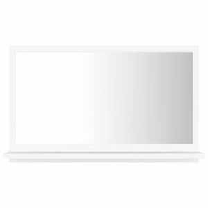 vidaXL fehér szerelt fa fürdőszobai tükör 60 x 10, 5 x 37 cm kép