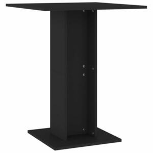 vidaXL fekete szerelt fa bisztróasztal 60 x 60 x 75 cm kép