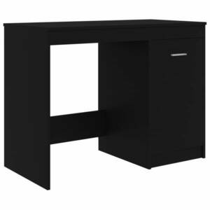 vidaXL fekete szerelt fa íróasztal 100 x 50 x 76 cm kép