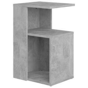 vidaXL betonszürke szerelt fa kisasztal 36 x 30 x 56 cm kép