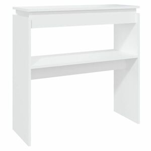vidaXL fehér szerelt fa tálalóasztal 80 x 30 x 80 cm kép