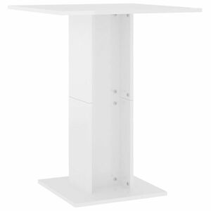 vidaXL magasfényű fehér szerelt fa bisztróasztal 60 x 60 x 75 cm kép