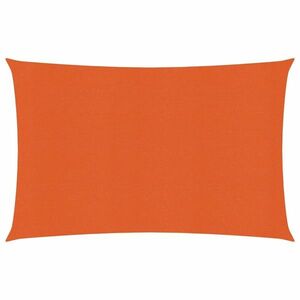 vidaXL narancssárga négyszögletű HDPE napvitorla 160 g/m² 4x5 m kép
