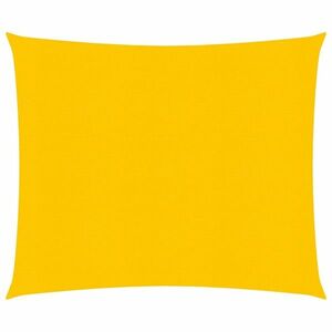 vidaXL sárga négyzet alakú HDPE napvitorla 160 g/m² 5x5 m kép