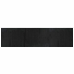 vidaXL négyszögletű fekete bambusz szőnyeg 80 x 300 cm kép