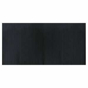 vidaXL négyszögletű fekete bambusz szőnyeg 100 x 200 cm kép