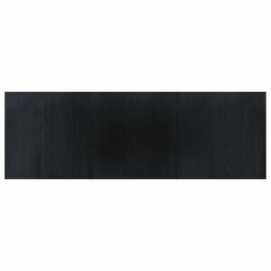 vidaXL négyszögletű fekete bambusz szőnyeg 100 x 300 cm kép
