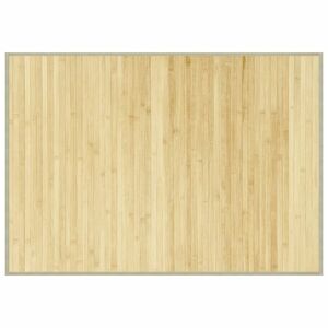 vidaXL négyszögletű világos természetes bambusz szőnyeg 70 x 100 cm kép
