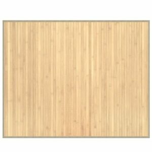 vidaXL négyszögletű világos természetes bambusz szőnyeg 80 x 100 cm kép