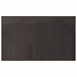 vidaXL négyszögletű sötétbarna bambusz szőnyeg 60 x 100 cm kép