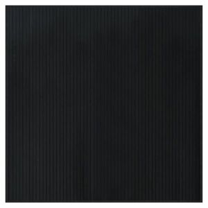 vidaXL fekete bambusz négyzet alakú szőnyeg 100 x 100 cm kép