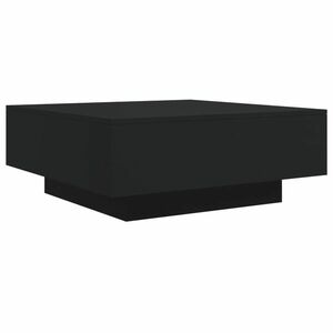 vidaXL fekete szerelt fa dohányzóasztal 80 x 80 x 31 cm kép