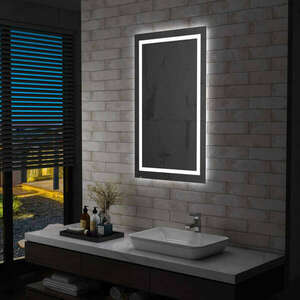 vidaXL LED-es fürdőszobai tükör érintésérzékelővel 60 x 100 cm kép