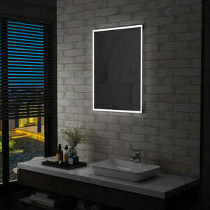 vidaXL LED-es fürdőszobai falitükör 60 x 80 cm kép