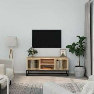 vidaXL szerelt fa és vas TV-szekrény 105x30x45 cm kép