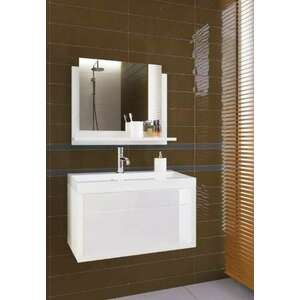 Venezia Luna fürdőszobabútor + tükör + mosdó + szifon, 60 cm, fén... kép