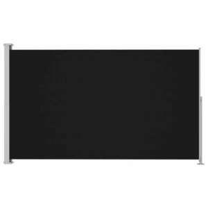 Fekete behúzható oldalsó terasznapellenző 180 x 300 cm kép