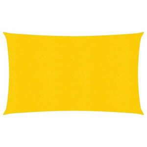 vidaXL sárga HDPE napvitorla 160 g/m² 2 x 5 m kép
