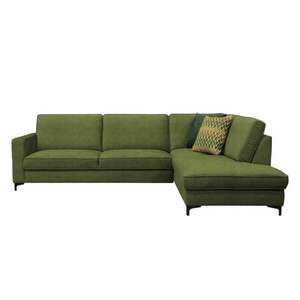 Széthúzható ülőgarnitúra, olíva zöld, jobbos, ERMON ROH kép