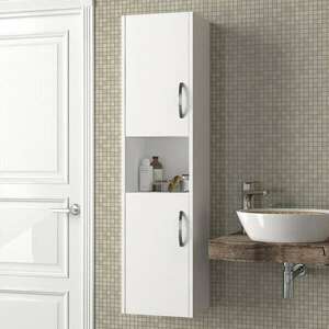 Asma fehér fürdőszoba szekrény 35 x 29 x 140 cm kép